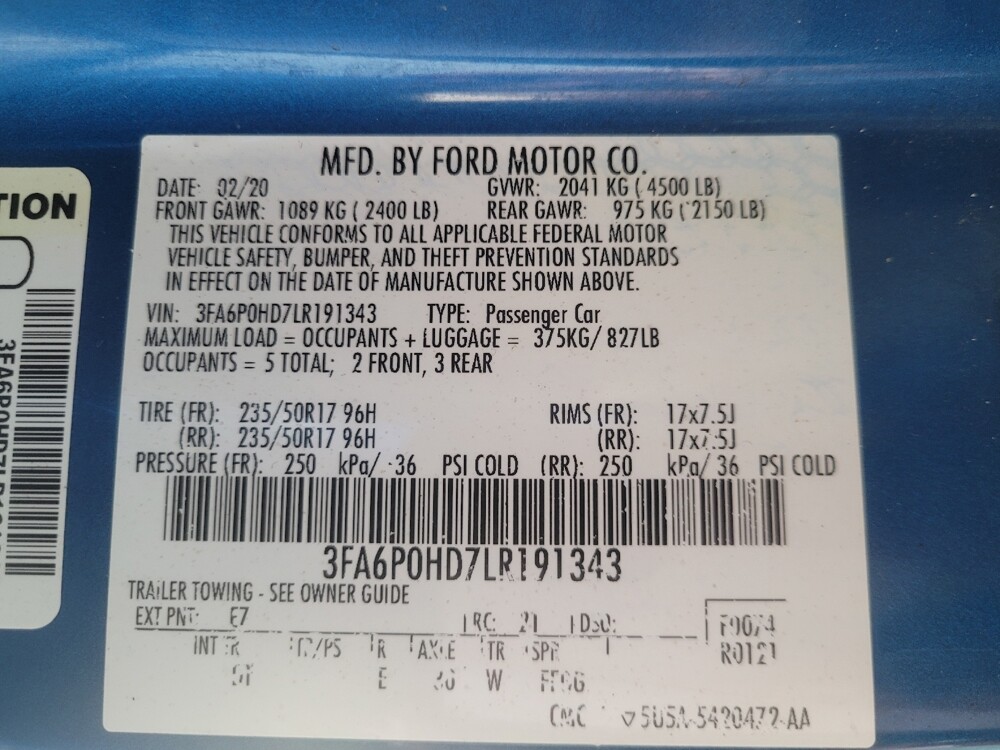 2020 Ford Fusion in Stone Mountain, GA 30083 - 18144956 33