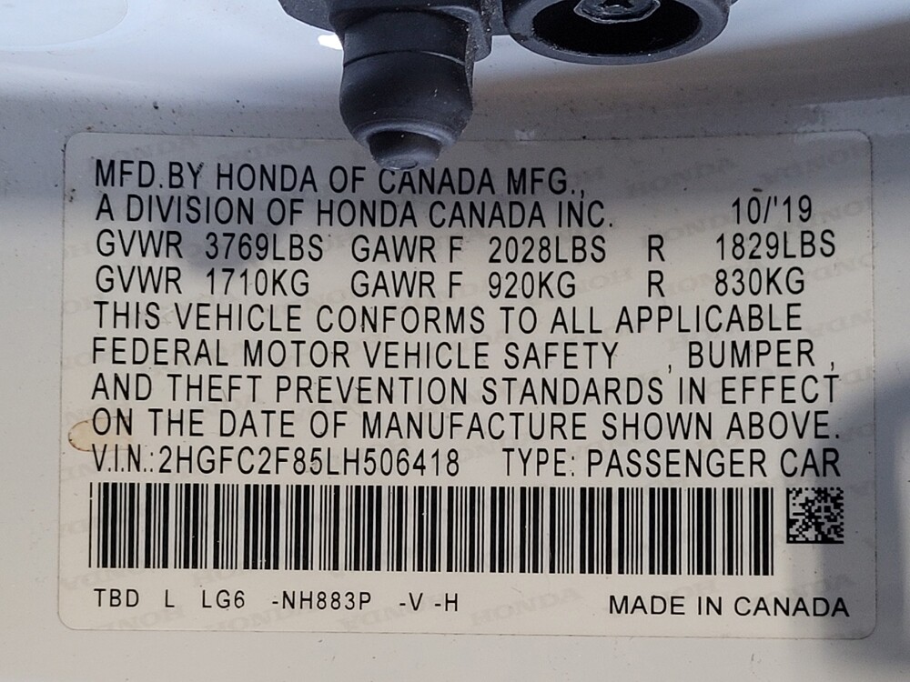2020 Honda Civic in Salem, VA 24153 - 18144993 33