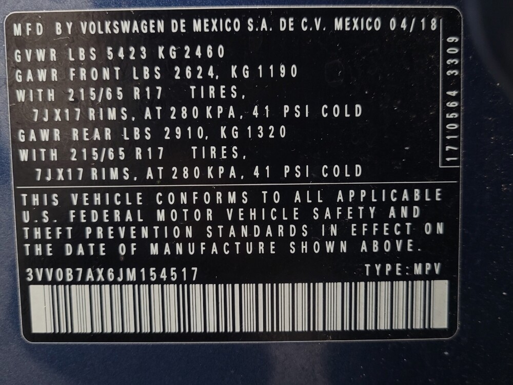 2018 Volkswagen Tiguan in Memphis, TN 38115 - 18145018 33
