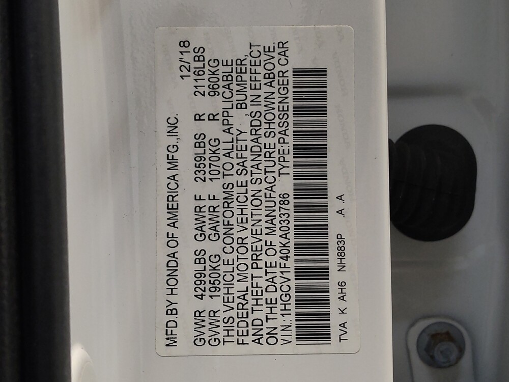 2019 Honda Accord in Cincinnati, OH 45255 - 18145034 33