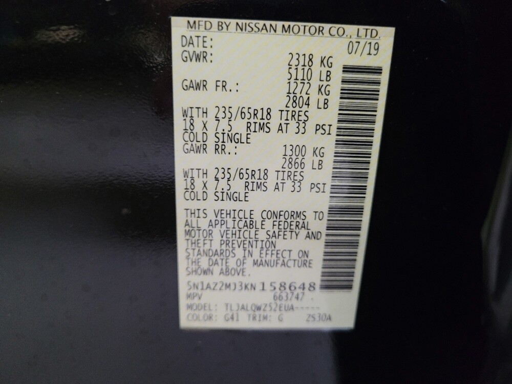 2019 Nissan Murano in Bradenton, FL 34207 - 18145128 33