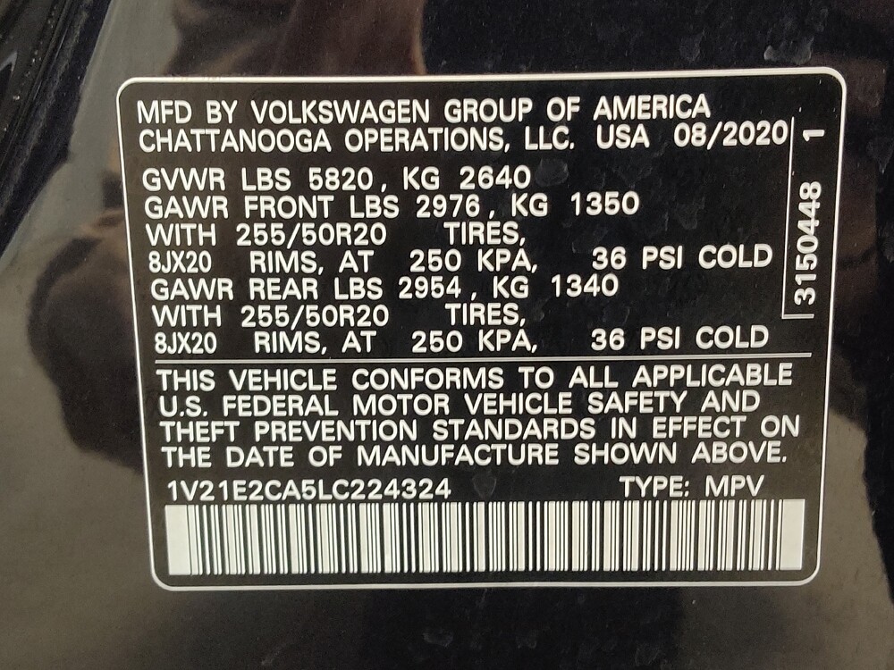 2020 Volkswagen Atlas in Cincinnati, OH 45255 - 18145153 33
