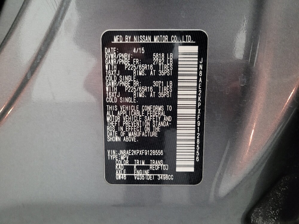 2015 Nissan Quest in Riverside, CA 92504 - 18145245 33