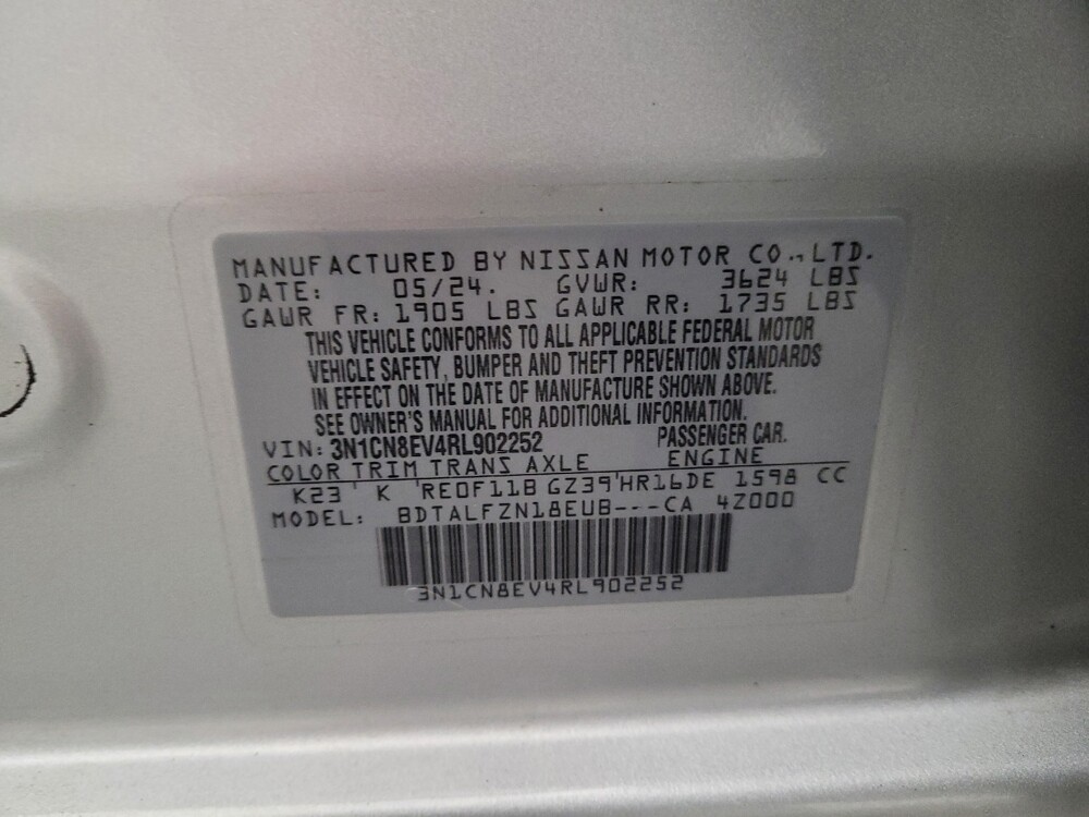 2024 Nissan Versa in Sacramento, CA 95821 - 18145247 33