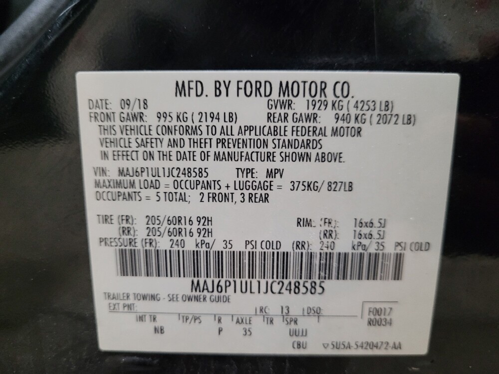 2018 Ford EcoSport in Temple Hills, MD 20746 - 18145391 33