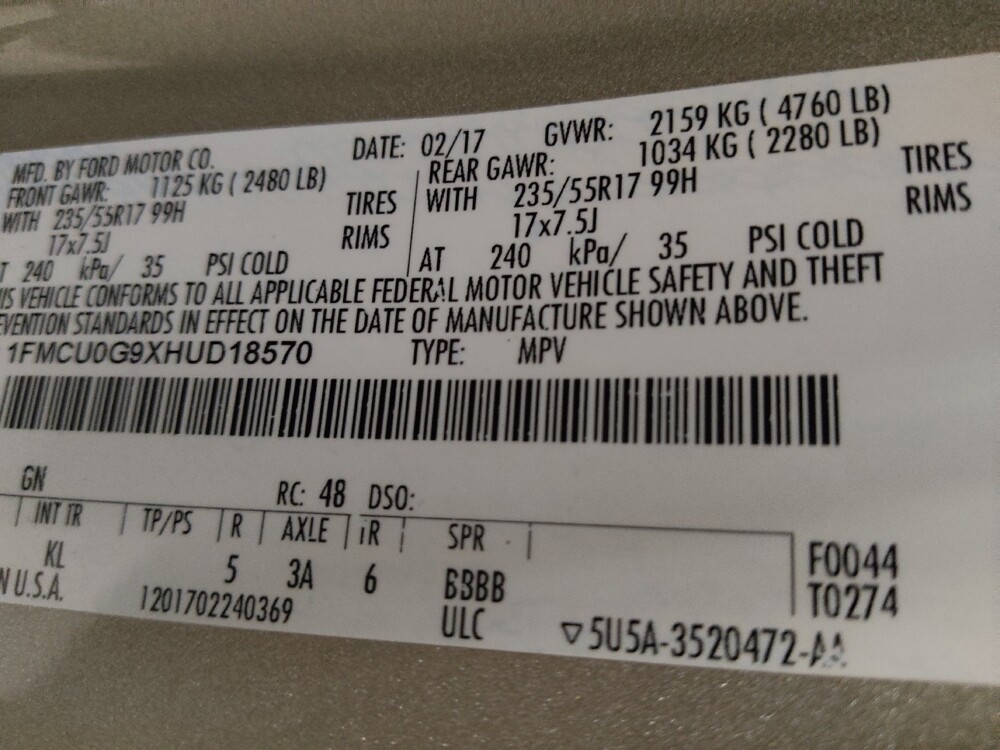 2017 Ford Escape in Athens, GA 30606 - 18145455 33
