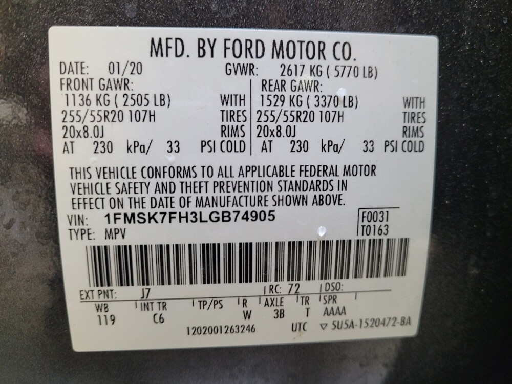 2020 Ford Explorer in Fresno, CA 93726 - 18145506 33