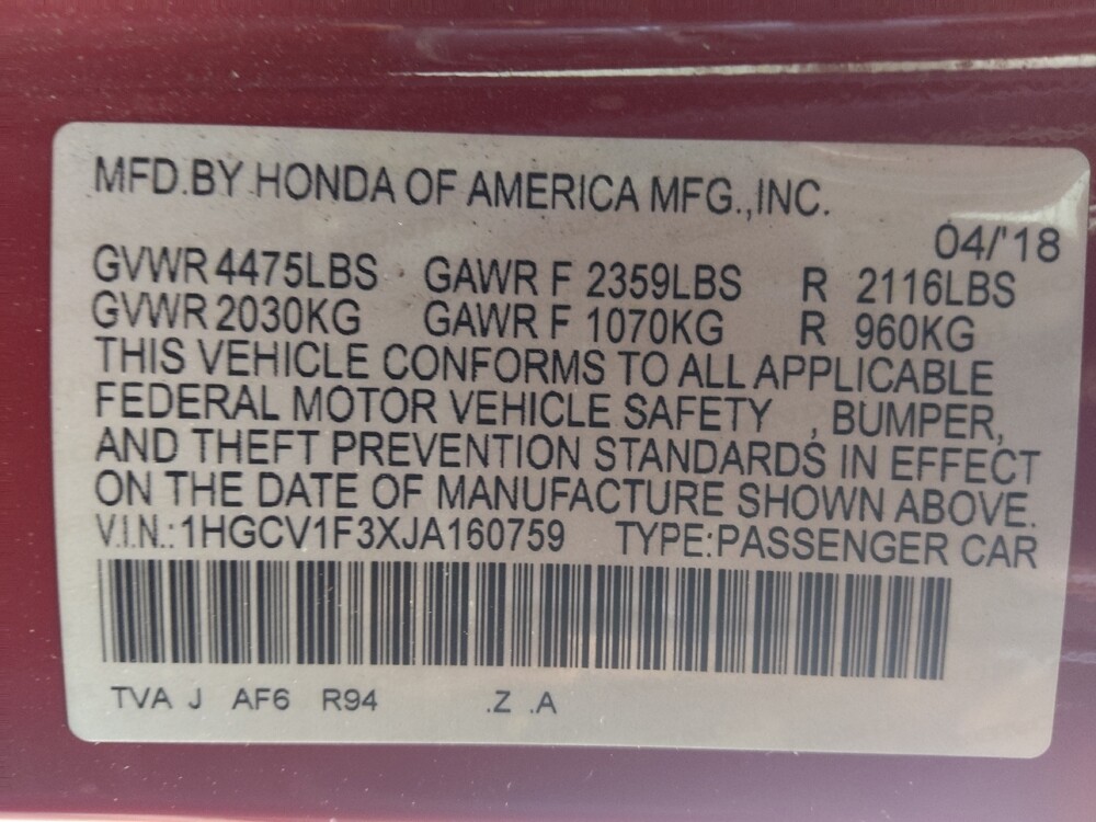 2018 Honda Accord in Marietta, GA 30062 - 18145604 33