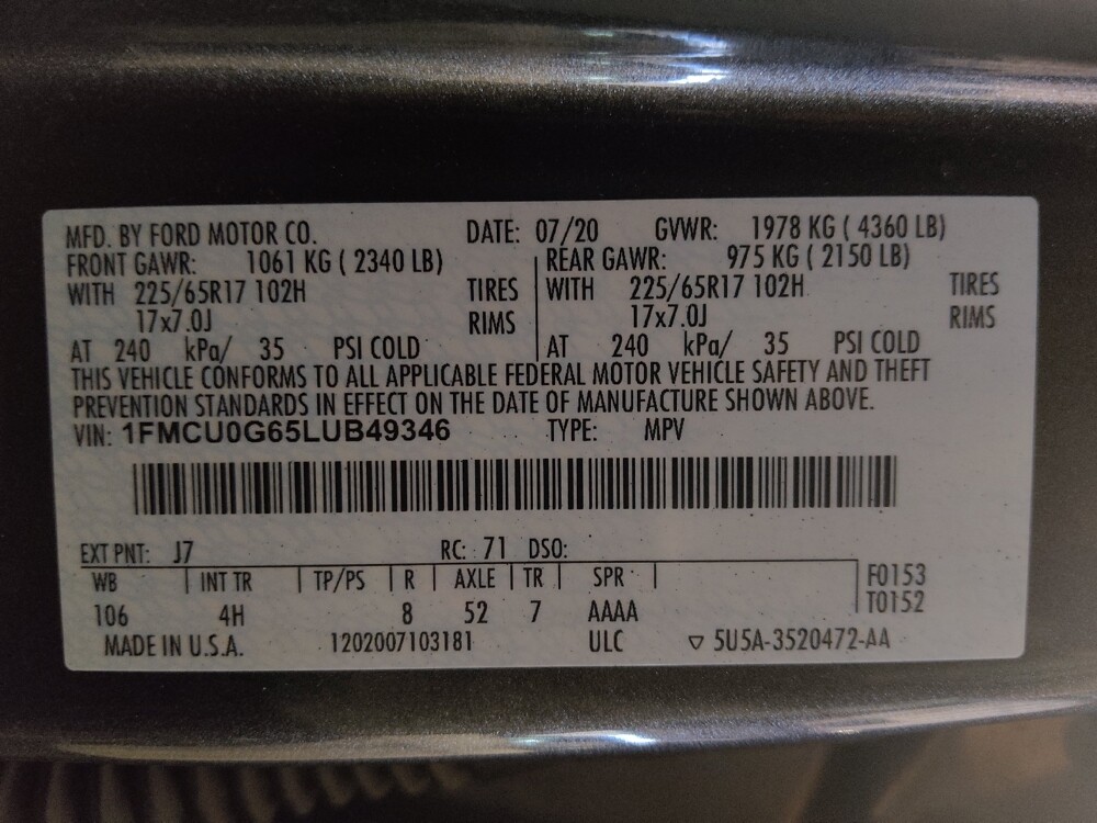 2020 Ford Escape in Kissimmee, FL 34744 - 18145666 33