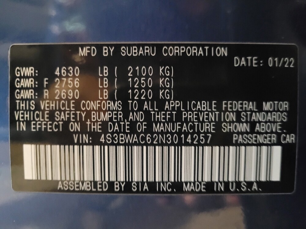 2022 Subaru Legacy in Miami, FL 33157 - 18145680 33