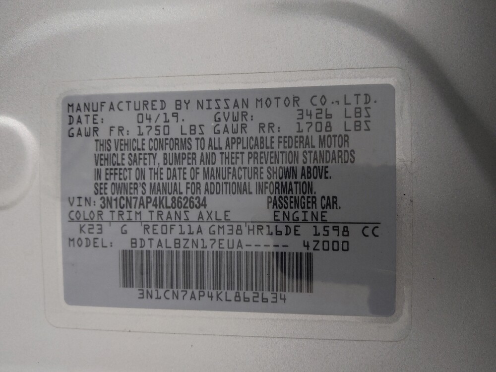 2019 Nissan Versa in Columbus, OH 43228 - 18145727 33