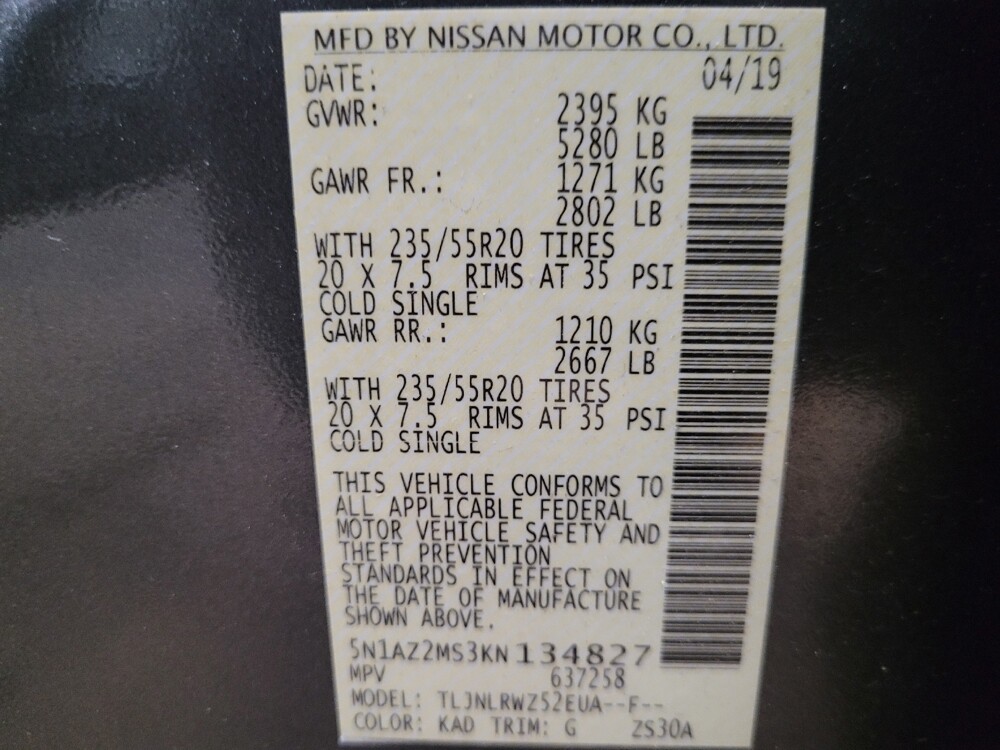 2019 Nissan Murano in Laurel, MD 20724 - 18145739 33