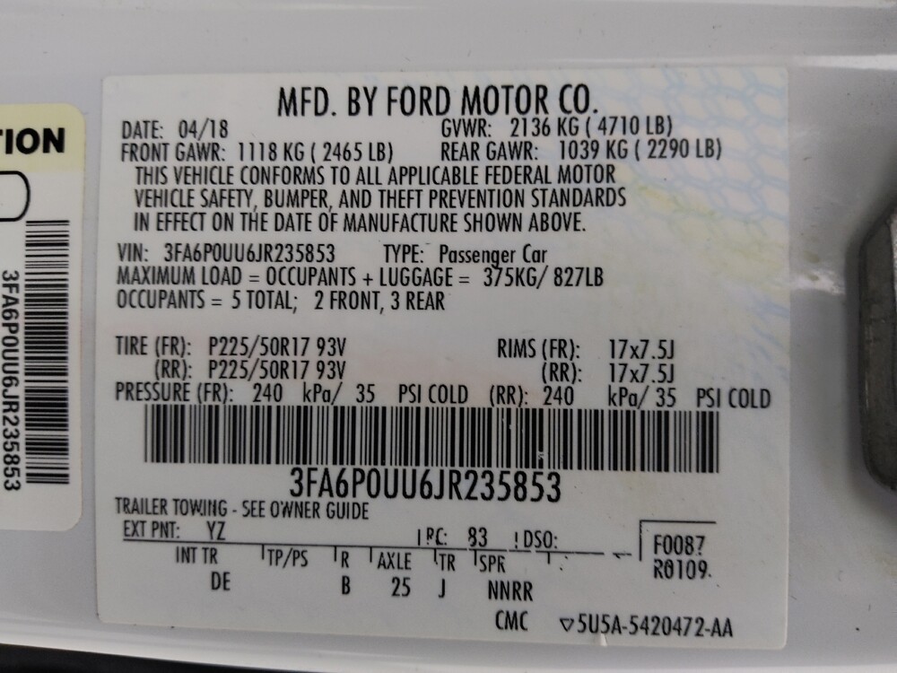 2018 Ford Fusion in St. Louis, MO 63136 - 18145773 33