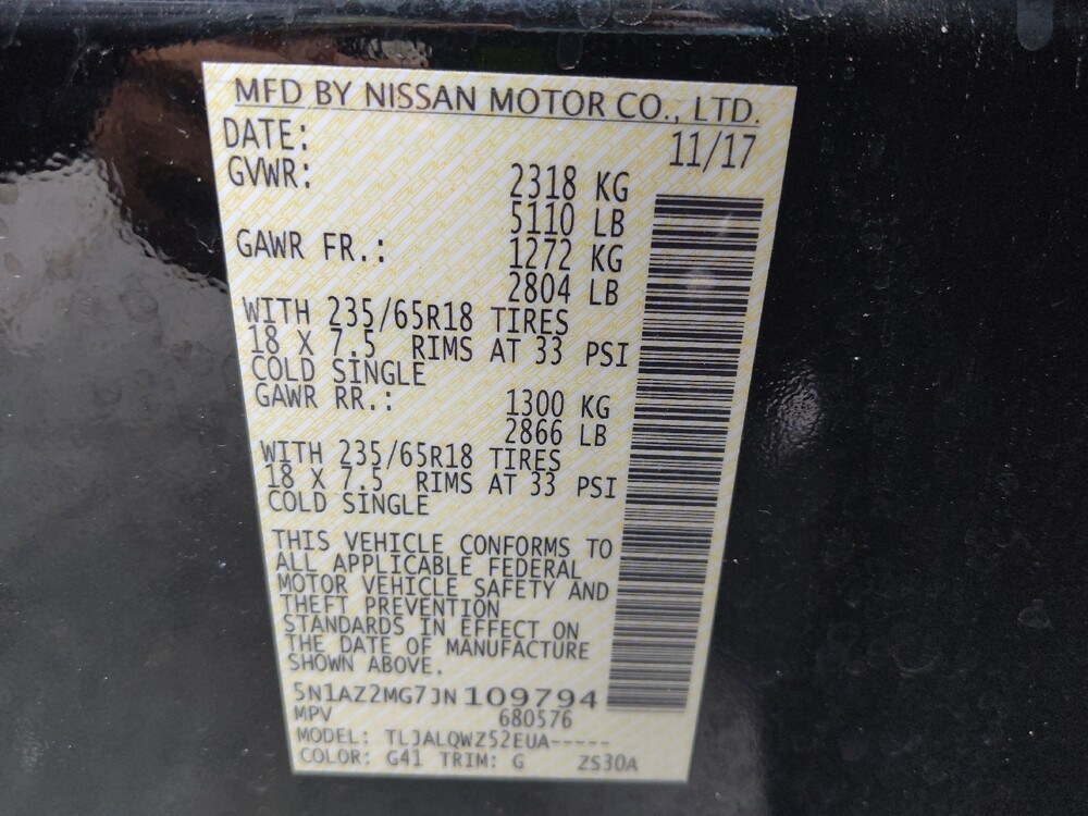 2018 Nissan Murano in Clearwater, FL 33764 - 18145846 33