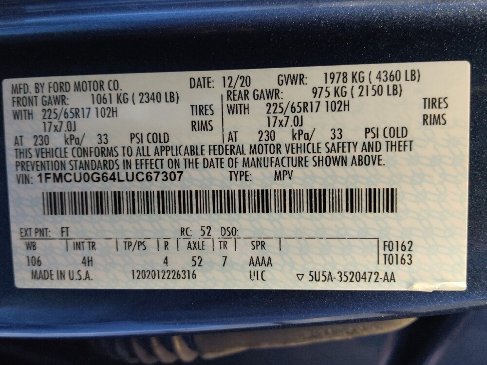 2020 Ford Escape in Houston, TX 77034 - 18146194 33