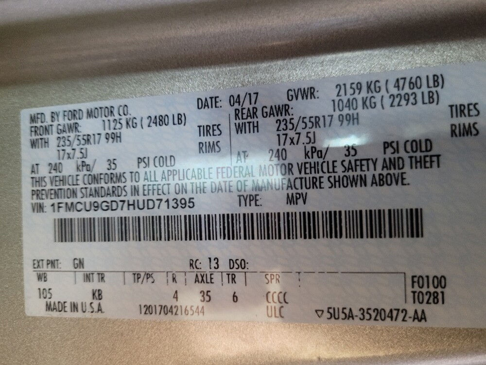 2017 Ford Escape in Laurel, MD 20724 - 18146235 33