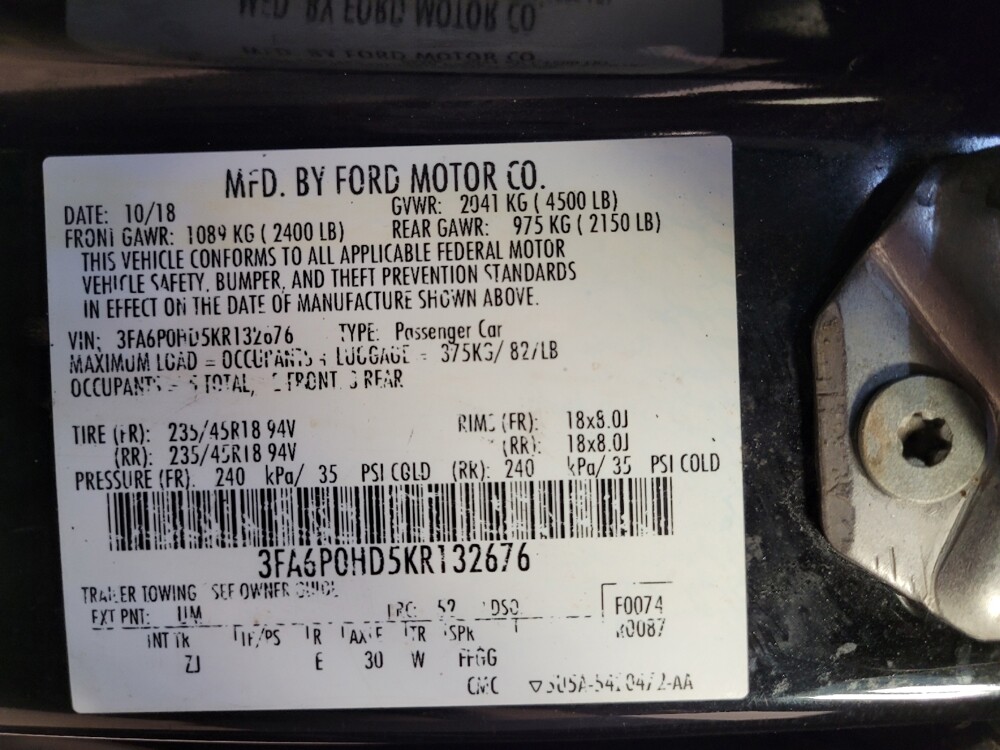 2019 Ford Fusion in Gastonia, NC 28056 - 18146268 33