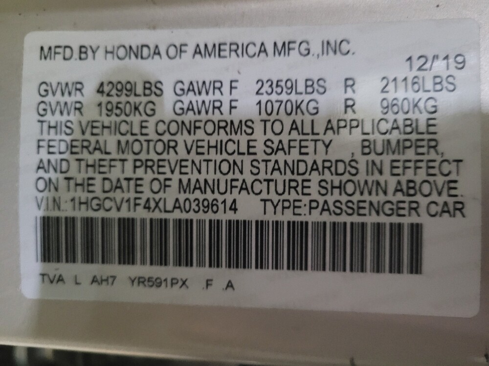 2020 Honda Accord in Stone Mountain, GA 30083 - 18146444 33