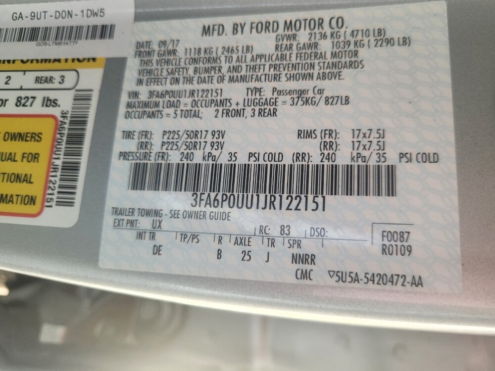 2018 Ford Fusion in Stone Mountain, GA 30083 - 18146447 33