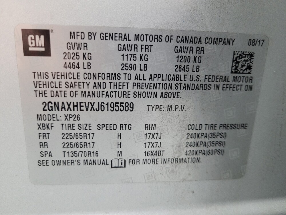 2018 Chevrolet Equinox in Las Vegas, NV 89104 - 18146512 33