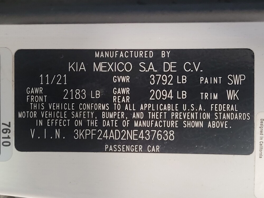 2022 Kia Forte in Jacksonville, FL 32210 - 18146527 33