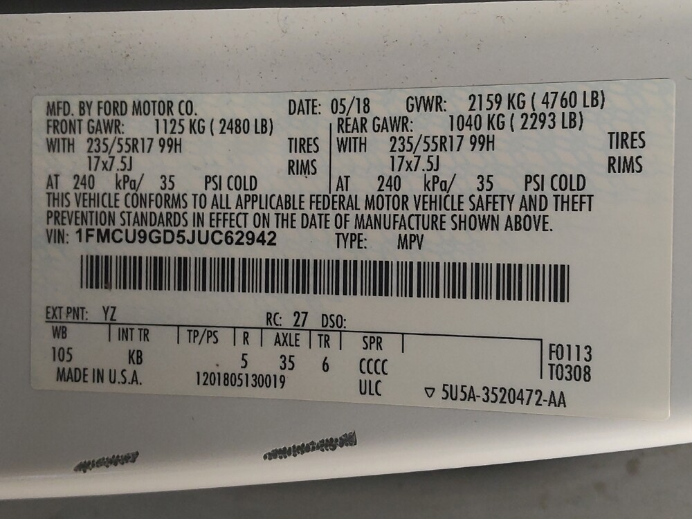 2018 Ford Escape in Houston, TX 77034 - 18146607 33