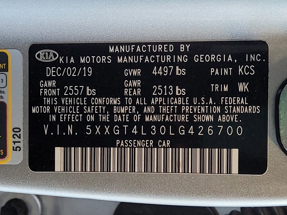 2020 Kia Optima in Orlando, FL 32808 - 18146686 33