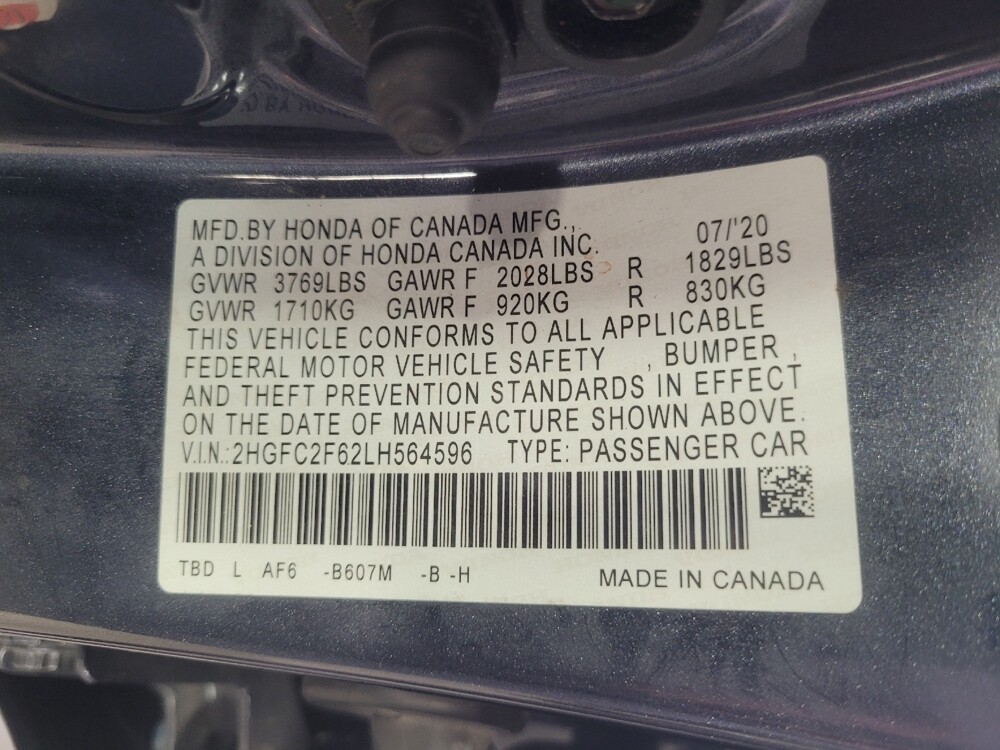 2020 Honda Civic in Union City, GA 30291 - 18146716 33