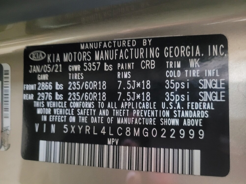 2021 Kia Sorento in Union City, GA 30291 - 18146718 33
