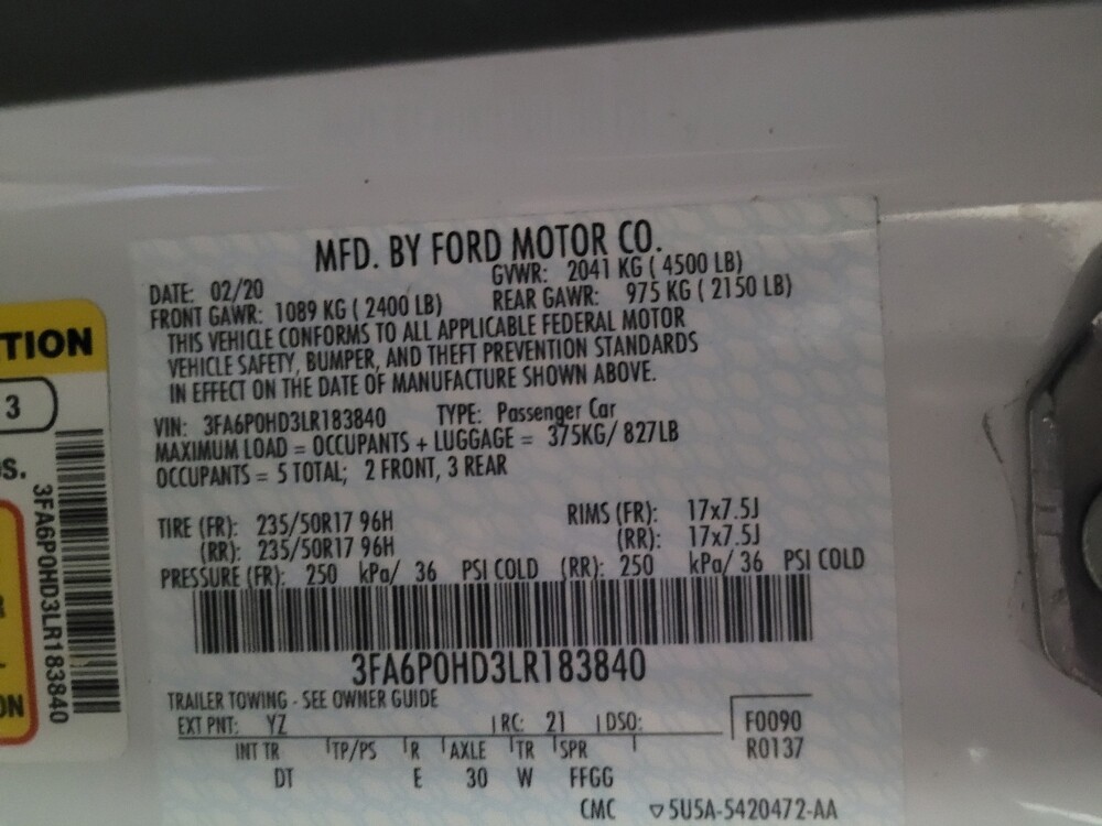 2020 Ford Fusion in Marietta, GA 30062 - 18146721 33