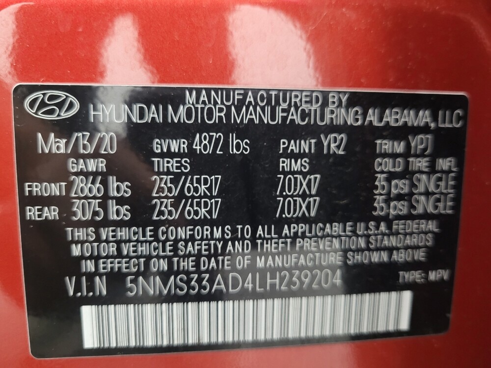 2020 Hyundai Santa Fe in Memphis, TN 38128 - 18146740 33