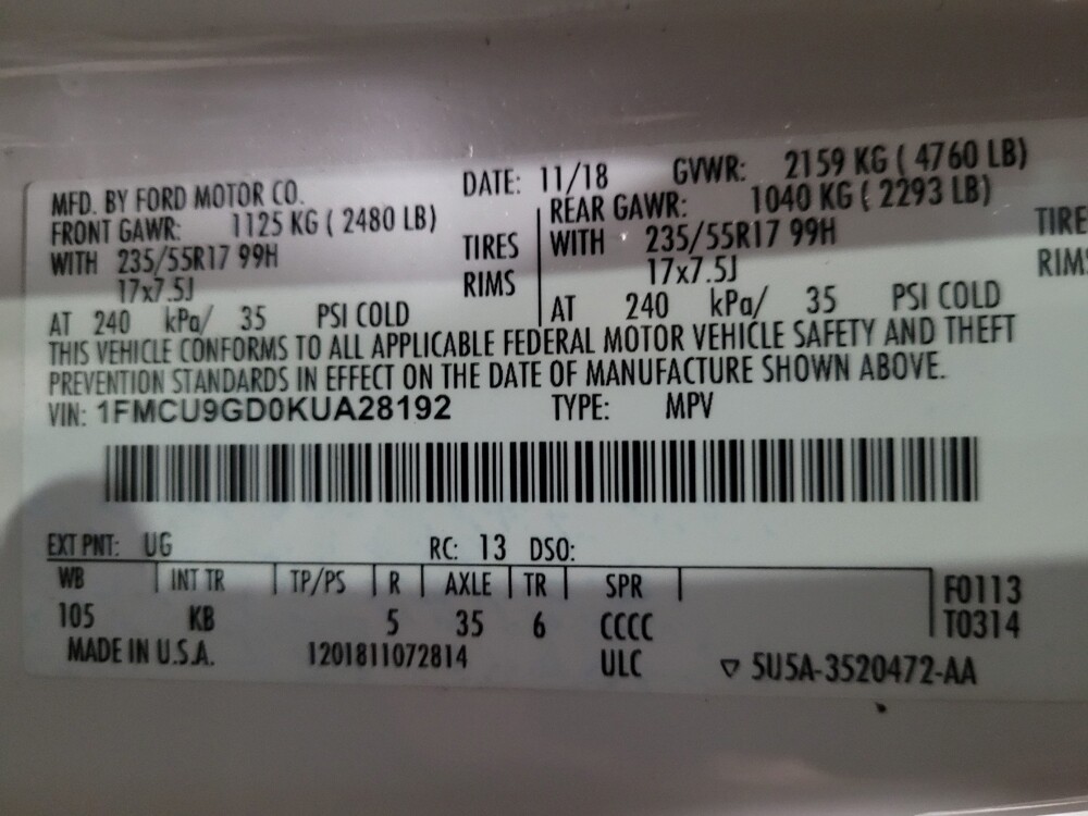 2019 Ford Escape in Williamstown, NJ 8094 - 18146830 33