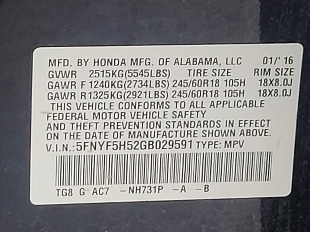 2016 Honda Pilot in Memphis, TN 38128 - 18146890 33