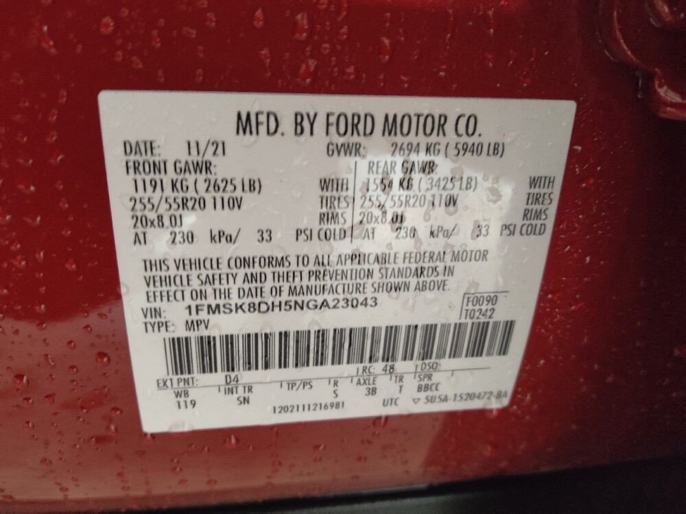 2022 Ford Explorer in Union City, GA 30291 - 18147057 33