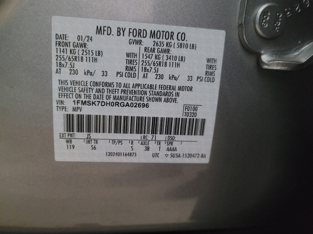 2024 Ford Explorer in Union City, GA 30291 - 18147074 33