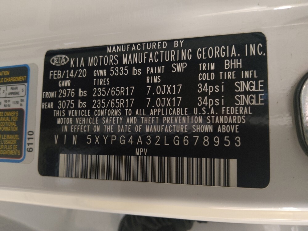 2020 Kia Sorento in Union City, GA 30291 - 18147076 33