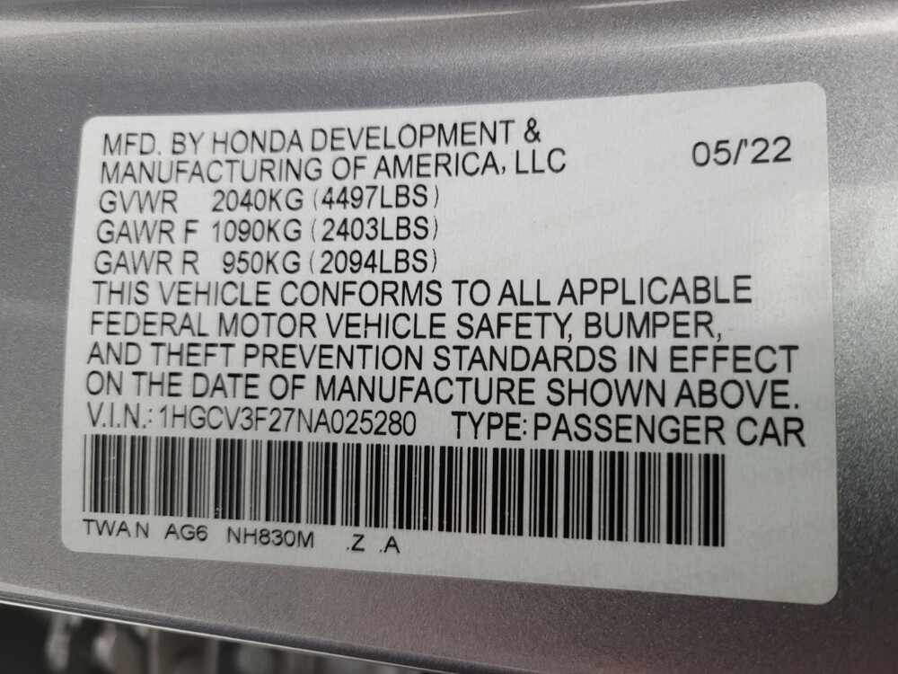 2022 Honda Accord in Independence, MO 64055 - 18147255 33