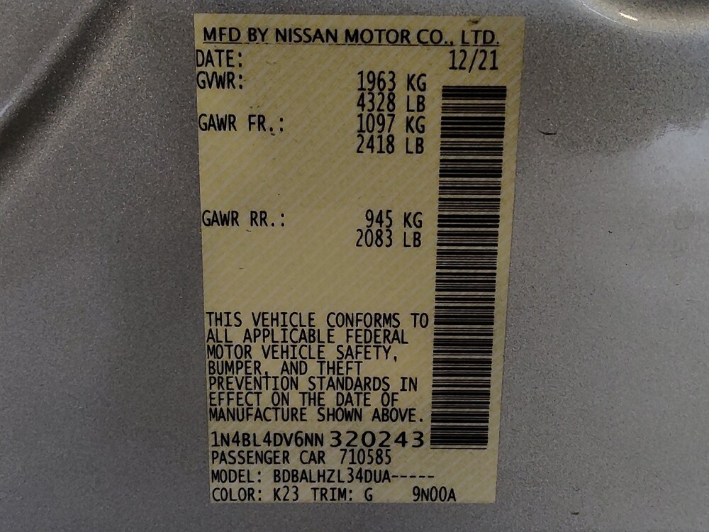 2022 Nissan Altima in Ocala, FL 34471 - 18147284 33