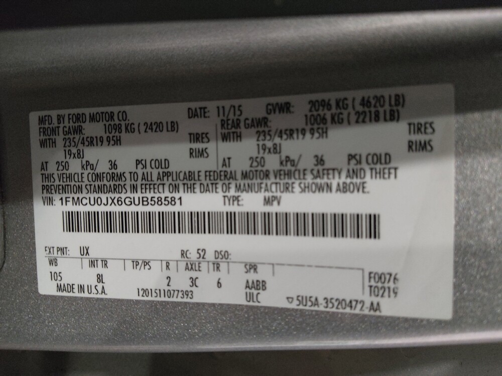 2016 Ford Escape in Live Oak, TX 78233 - 18147365 33