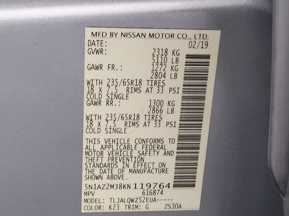 2019 Nissan Murano in Houston, TX 77060 - 18147550 33