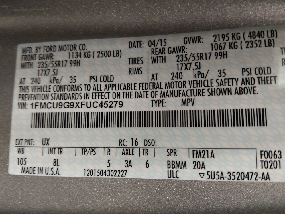2015 Ford Escape in Tyler, TX 75701 - 18147563 33