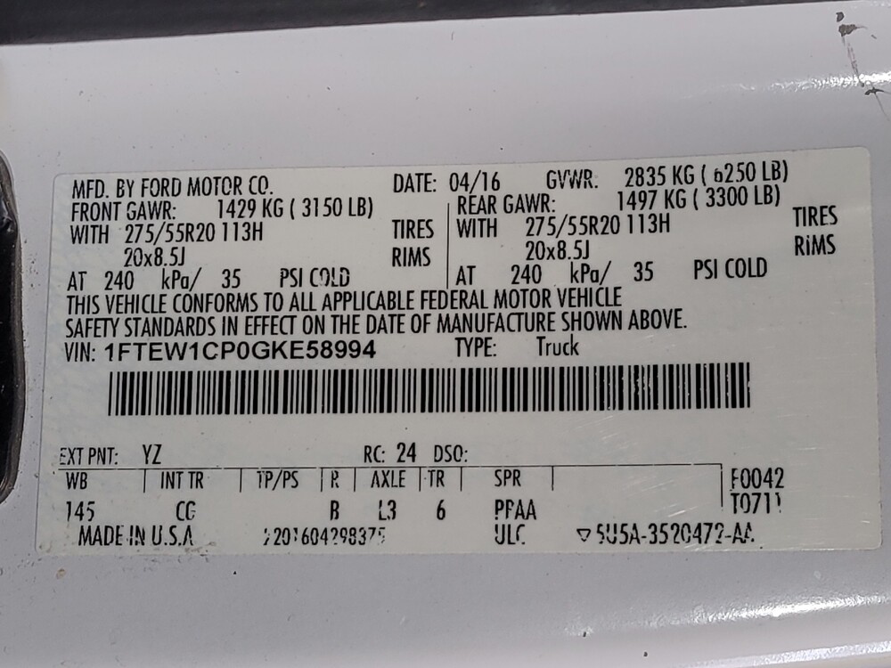 2016 Ford F150 in Kissimmee, FL 34744 - 18147695 33