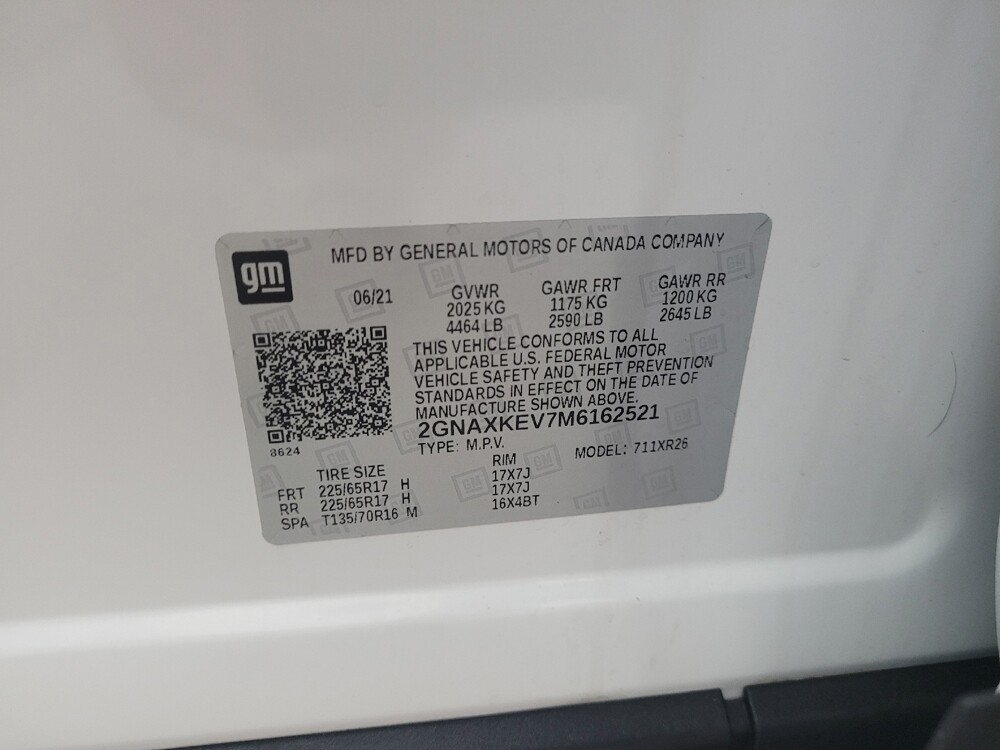 2021 Chevrolet Equinox in Taylor, MI 48180 - 18147824 33