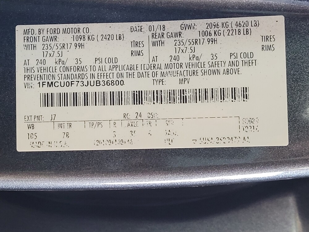 2018 Ford Escape in Ocala, FL 34471 - 18147836 33