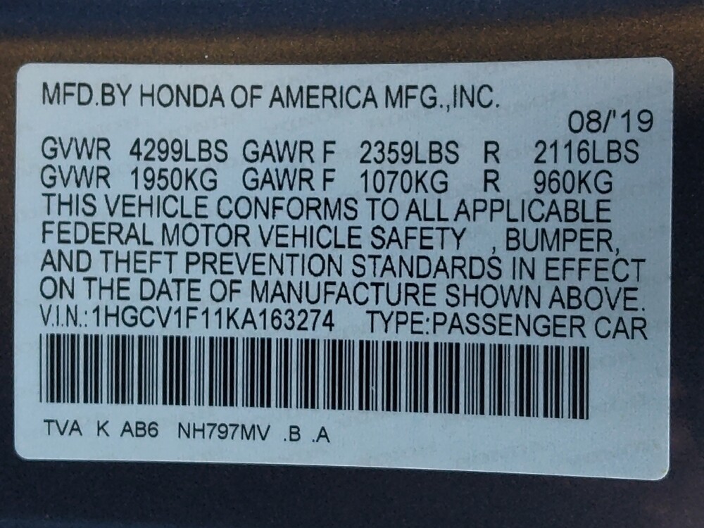 2019 Honda Accord in Houston, TX 77074 - 18147909 33