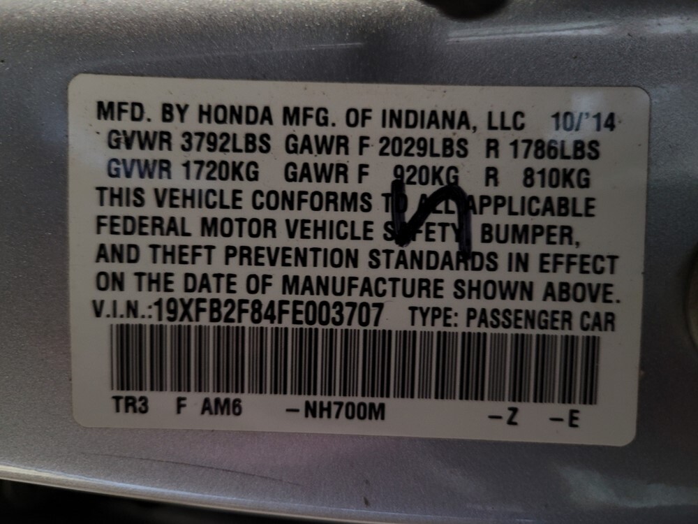 2015 Honda Civic in Savannah, GA 31419 - 1945480 67