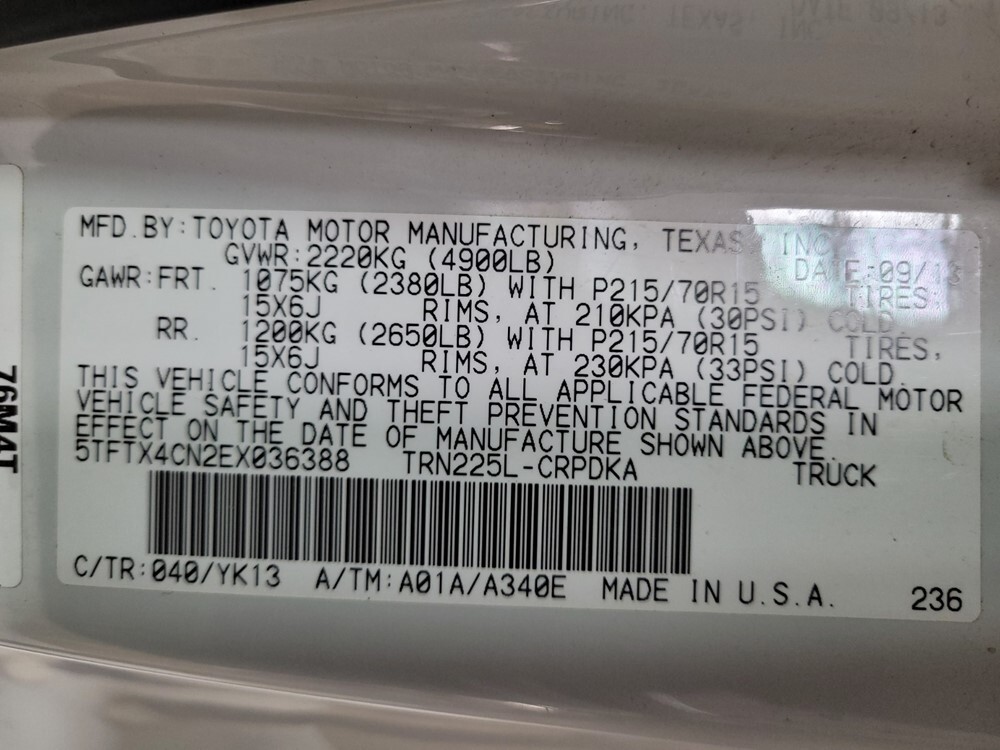 2014 Toyota Tacoma in Fort Worth, TX 76116 - 1979245 67