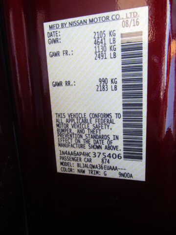 2017 Nissan Maxima in Tampa, FL 33604-6914 - 2042236 30