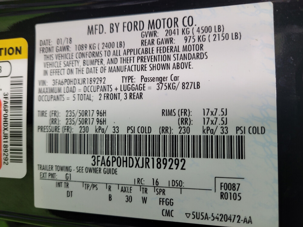 2018 Ford Fusion in Arlington, TX 76011 - 2136957 66