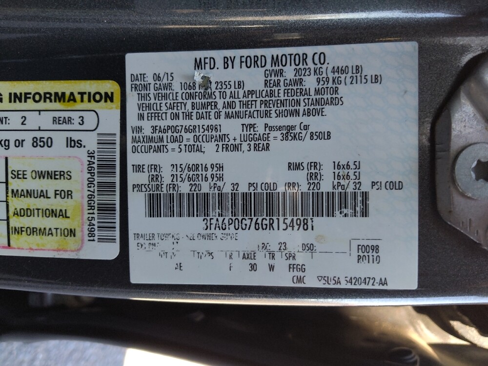 2016 Ford Fusion in Chandler, AZ 85225 - 2150105 33